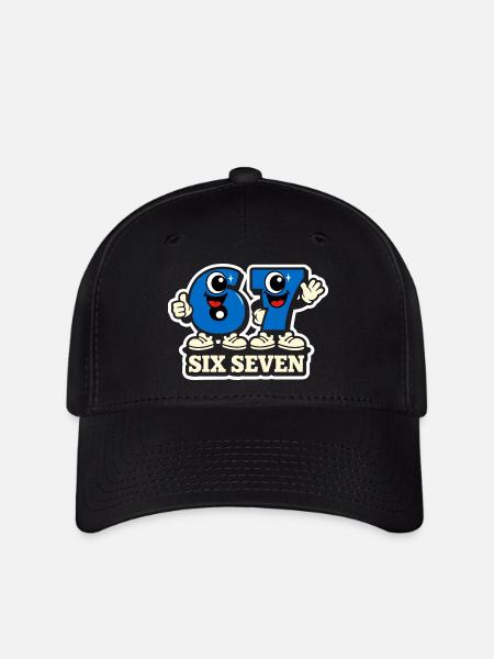 67 Six Seven Italian Meme - Flexfit Cap - Schwarz
