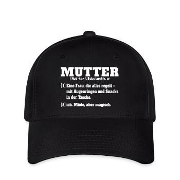 Mutter Definition Wörterbuch - Flexfit Cap - Schwarz - Vorne