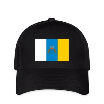 Flagge Kanarische Inseln - Flexfit Cap - Schwarz - Vorne