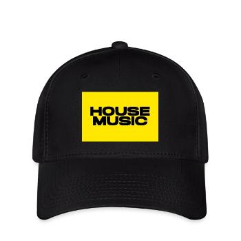 House Music Yellow Collection - Limitierte Auflage - Flexfit Cap - Schwarz - Vorne