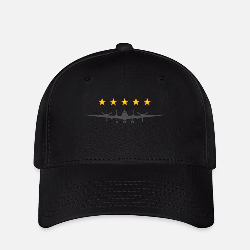 Propeller Aircraft - Flexfit Cap - black