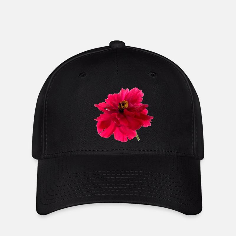 Pfingstrose - Flexfit Cap - Schwarz