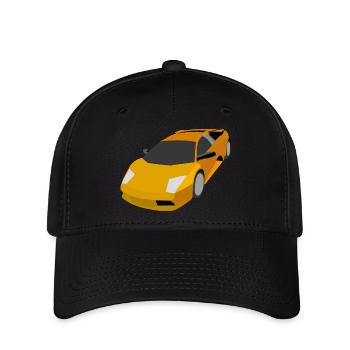 race car - Flexfit Cap - black - Front