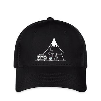 Campfire Camping Trip - Flexfit Cap - black - Front