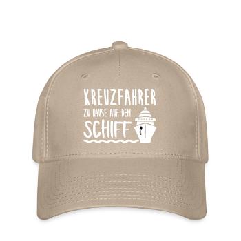Kreuzfahrer Kreuzfahrt Schiff Urlaub Geschenk - Flexfit Cap - Khaki - Vorne
