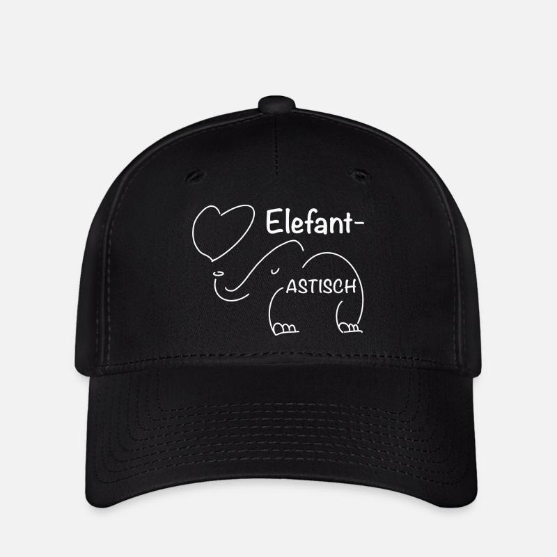 Elefantastisch - Flexfit Cap - Schwarz