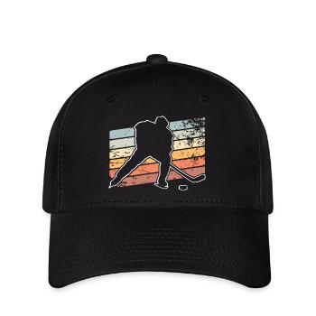 Eishockey  - Flexfit Cap - Schwarz - Vorne