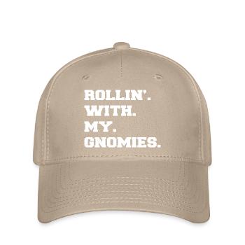 Bodybuilding Dork Gift Dinosaur Dinosaurs - Flexfit Cap - khaki - Front