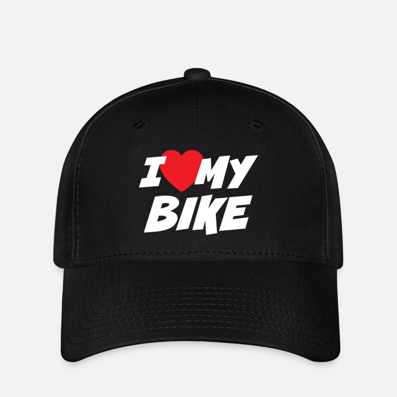 J’aime mon vélo - Casquette Flexfit - noir