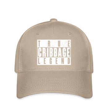 Cribbage Legend – humorous gift - Flexfit Cap - khaki - Front