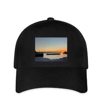 Lofoten-Sonnenuntergang - Flexfit Cap - Schwarz - Vorne