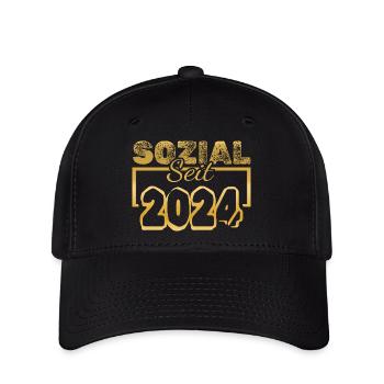 Travailleur social 2024 - Casquette Flexfit - noir - Devant