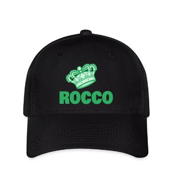 Rocco als Vorname - Flexfit Cap - Schwarz - Vorne