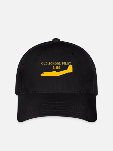 Old school pilot C-160 - Flexfit Cap - Schwarz