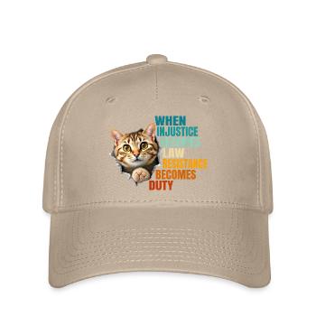 When Injustice Becomes Law Resistance Becomes Duty - Casquette Flexfit - kaki - Devant