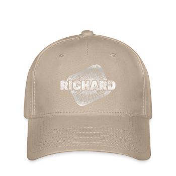 RICHARD Strahlenlogo Druck - Flexfit Cap - Khaki - Vorne