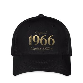 60e anniversaire février 1966 Millésime - Casquette Flexfit - noir - Devant
