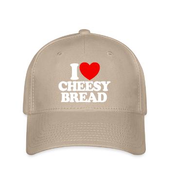 J’adore le pain au fromage. Mon plat préféré : le pain au fromage. - Casquette Flexfit - kaki - Devant