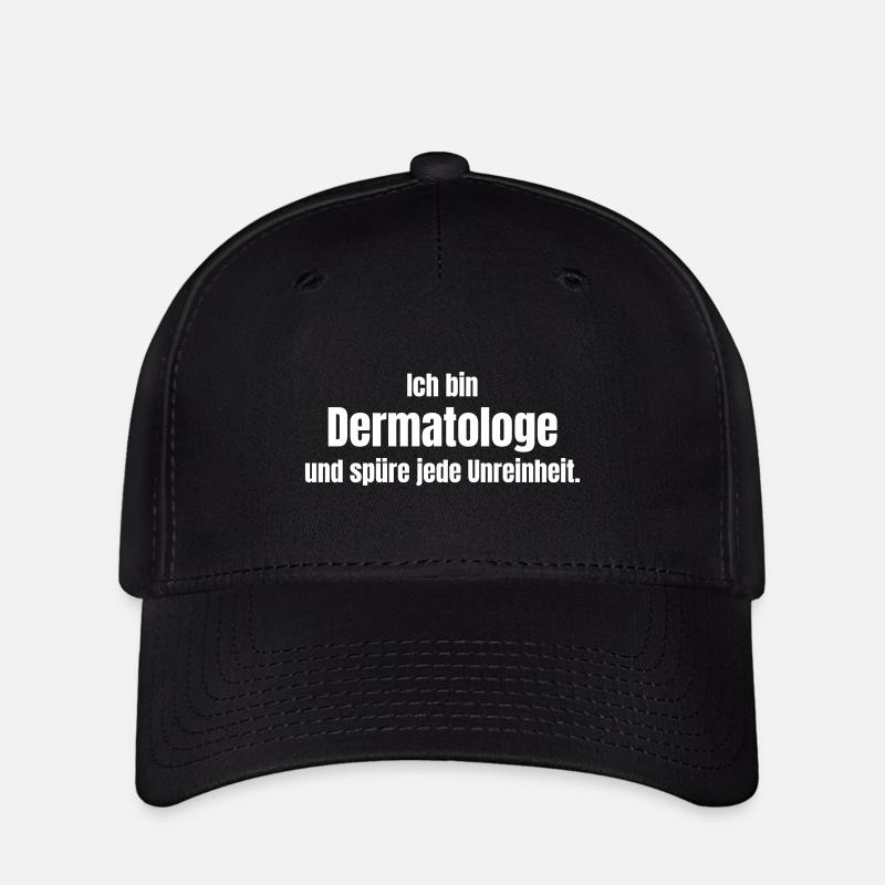 Dermatologue - Casquette Flexfit - noir