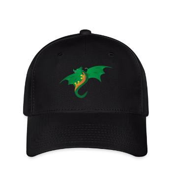 Green Dragon - Children's motif - Flexfit Cap - black - Front