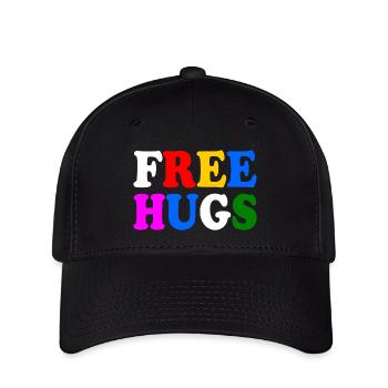 Free hugs - Flexfit Cap - Schwarz - Vorne