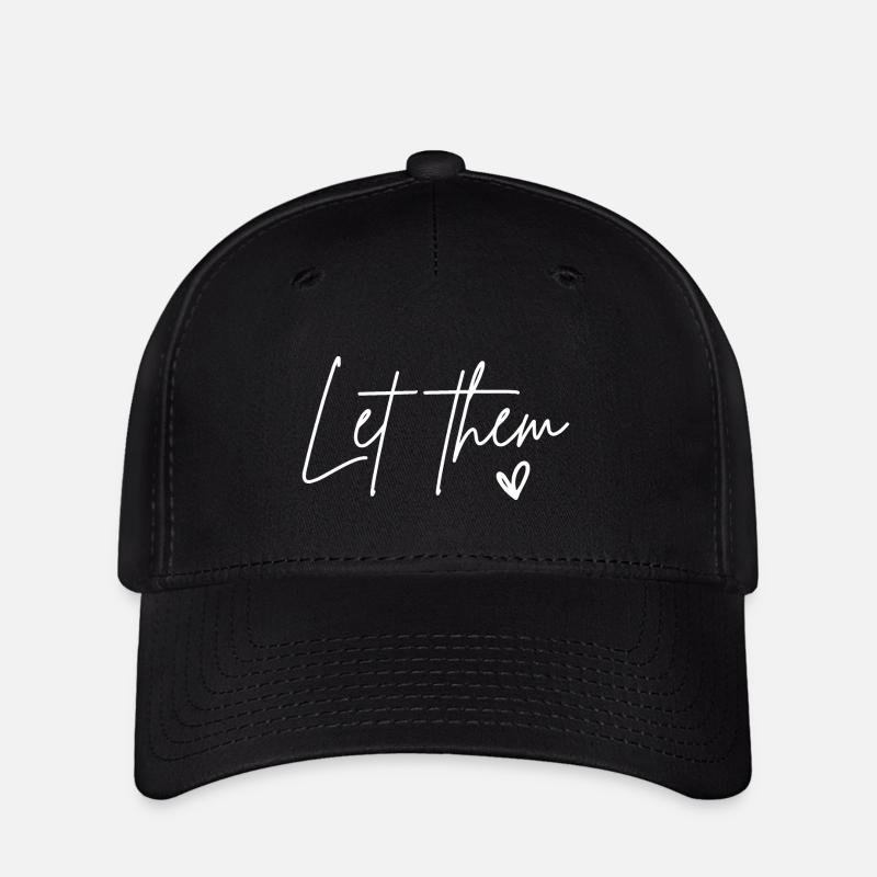 Let Them Heart Kindness Matters - Flexfit Cap - black