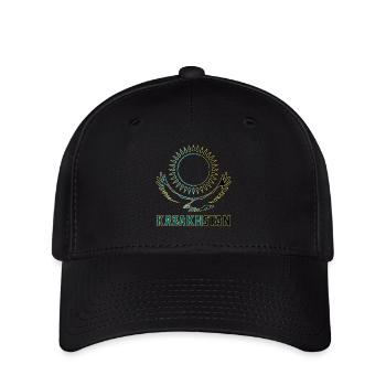 Kazakhstan steppe eagle gift - Flexfit Cap - black - Front