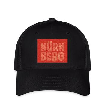 Nuremberg City Map Bold - Flexfit Cap - black - Front