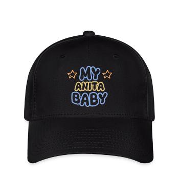 Anita as a given name - Flexfit Cap - black - Front
