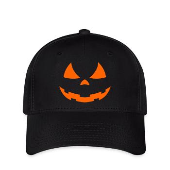 Pumpkin Halloween Face - Flexfit Cap - black - Front
