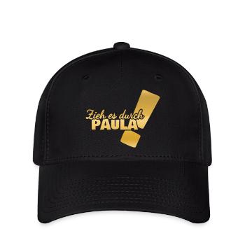 Paula as a first name - Flexfit Cap - black - Front