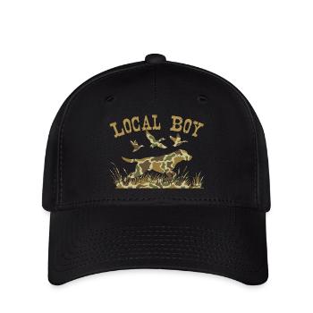 Lokaler Junge Labrador Retriever Jagd im Freien - Flexfit Cap - Schwarz - Vorne