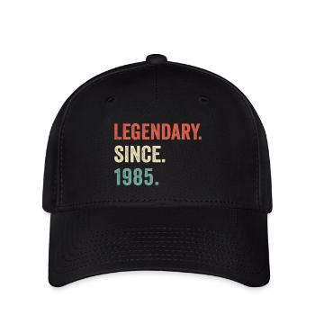 legendary since 1985 - Flexfit Cap - black - Front