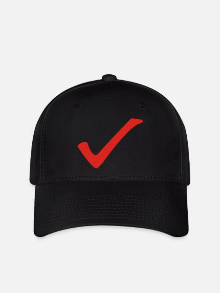 Check - Haken - Flexfit Cap - Schwarz