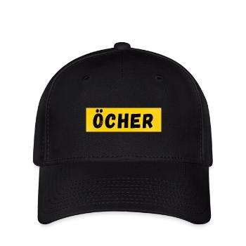 Öcher - Aachener Platt - Öcher Mädchen, Öcher Jung - Flexfit Cap - Schwarz - Vorne