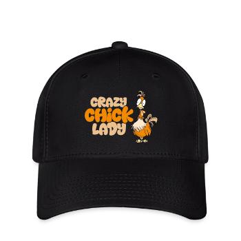 Crazy Chick Lady - Casquette Flexfit - noir - Devant