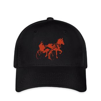traber trabrennen - Flexfit Cap - Schwarz - Vorne