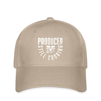 Studio Produzent Silhouette am Mischpult - Flexfit Cap - Khaki - Vorne