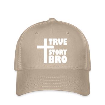 True story bro - Flexfit Cap - Khaki - Vorne