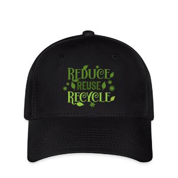 Reduce Reuse Recycle - Flexfit Cap - black - Front