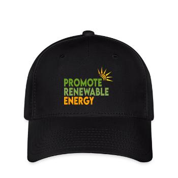 Énergies renouvelables - Casquette Flexfit - noir - Devant