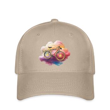 Heiliges Wolkenfahrrad - Flexfit Cap - Khaki - Vorne