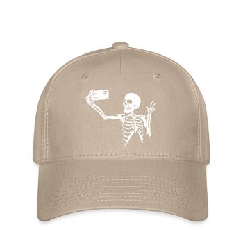 Selfie mortel (blanc) - Casquette Flexfit - kaki - Devant