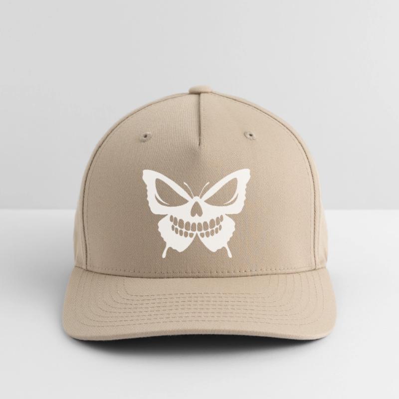 Conception complexe de crâne de papillon Casquette Flexfit