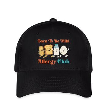 Drôle d’allergie du club née légère et faible allergique alimentaire Jo - Casquette Flexfit - noir - Devant