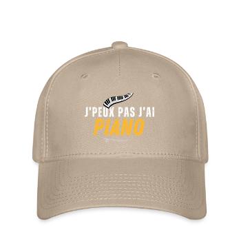 I can't PIANO - Flexfit Cap - khaki - Front