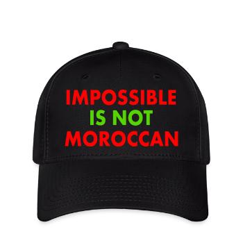 Morocco - impossible is not moroccan - Flexfit Cap - black - Front