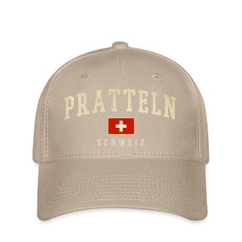 Pratteln Schweiz Emblem - Flexfit Cap - Khaki - Vorne