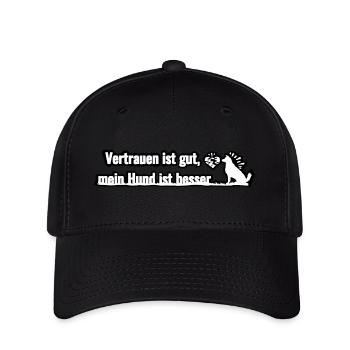 Mon chien va mieux... - Casquette Flexfit - noir - Devant