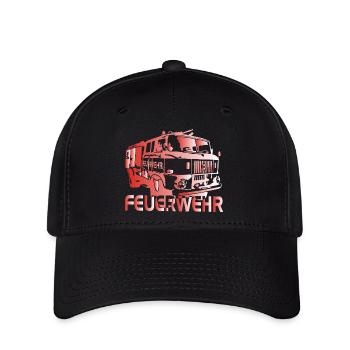 W50 Feuerwehr Spritze IFA - Flexfit Cap - Schwarz - Vorne